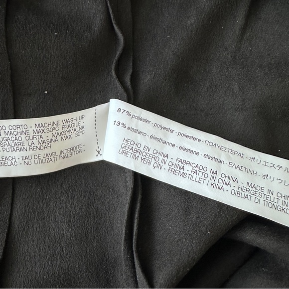 Zara Black Suede Jacket - Picture 6 of 7